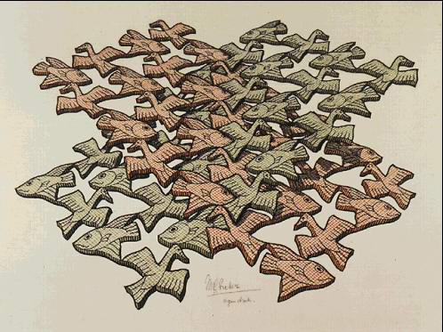 Escher: Two Intersecting Planes